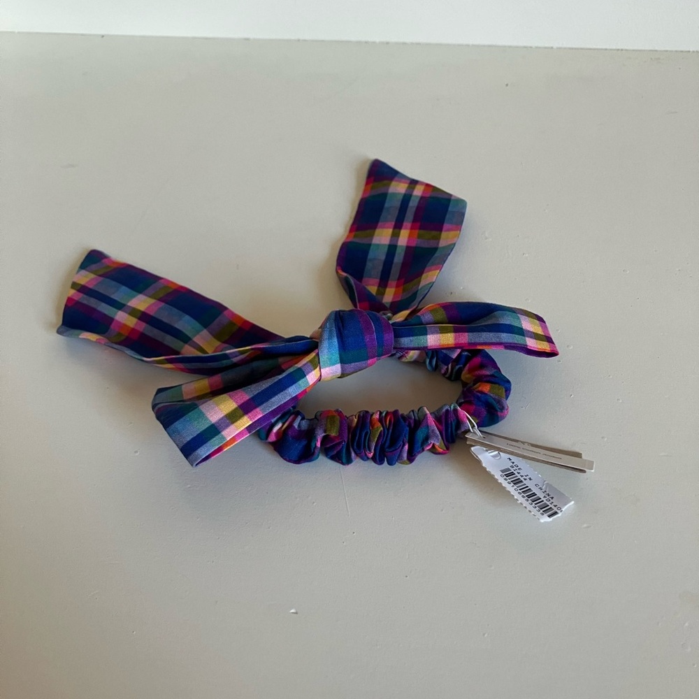NWTs J.Crew Cotton Scrunchie Hair Bow - Picture 2 of 5